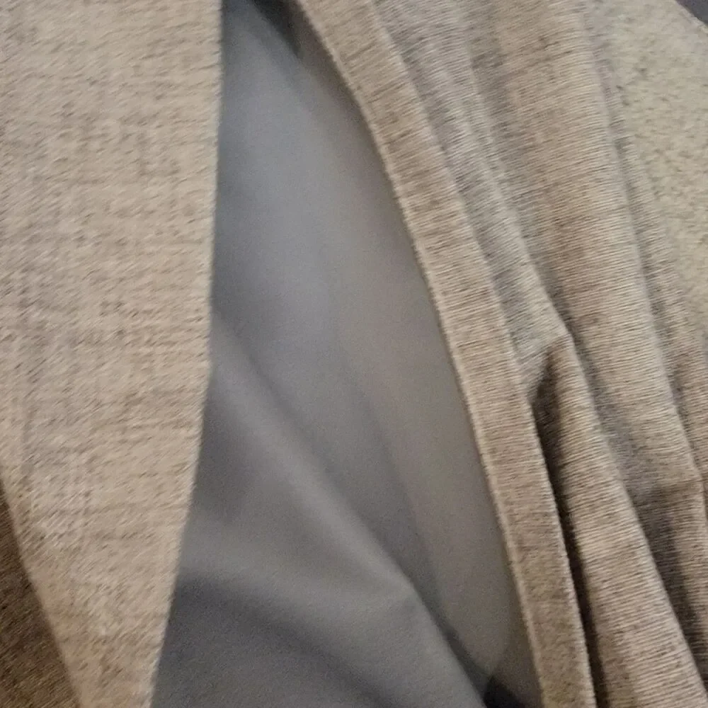 Joydeco Blackout Curtains 84 x 52, 2 Panels, Linen, Rod Pocket New w/o Orig Pkg